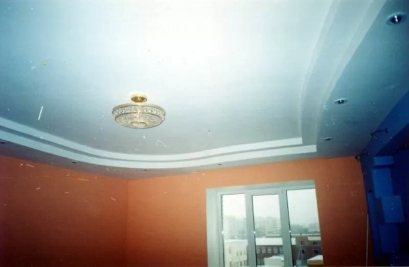 Шикарный потолок из гипсокартона.
